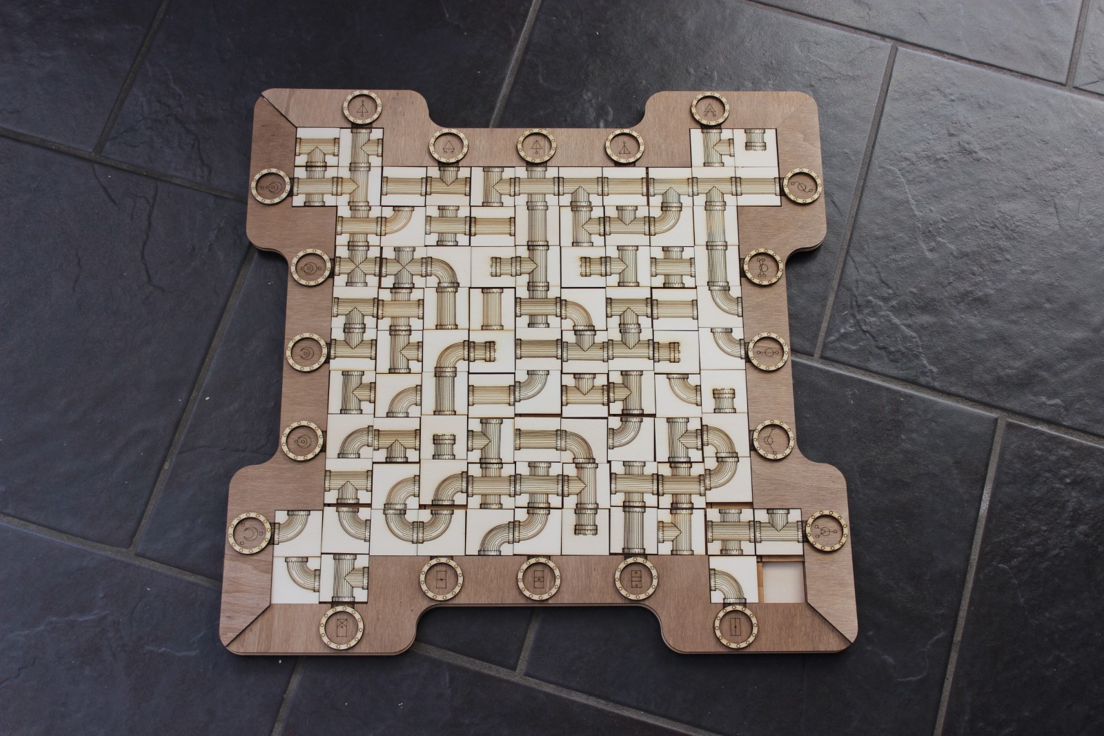 Sliding shop tile puzzle